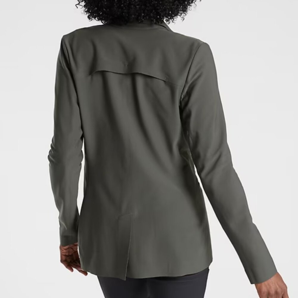 Athleta Dark Gray Interstellar Blazer Jacket - image 2